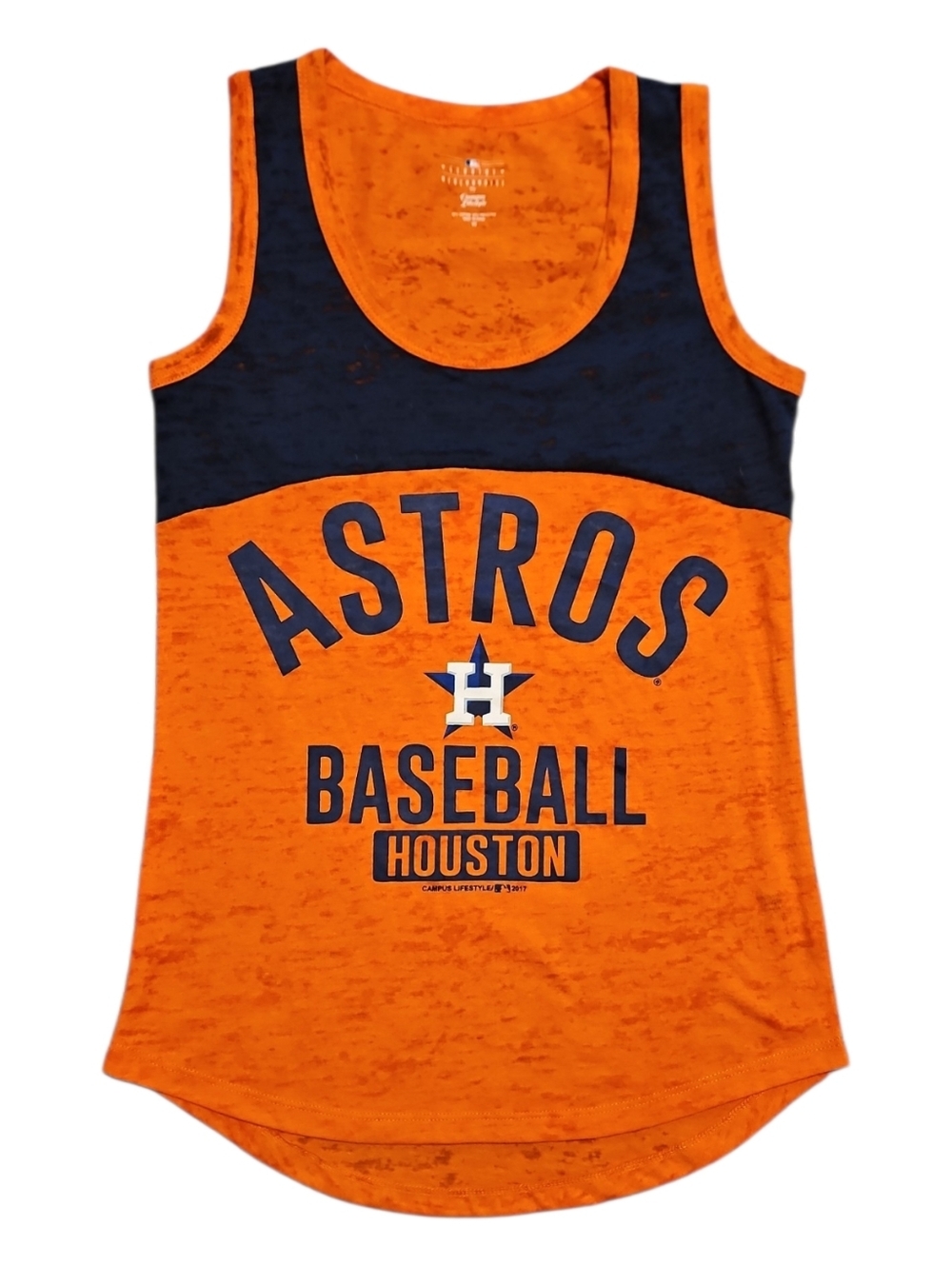 Houston Astros Womens Sleeveless T-shirt Tank Top MLB Authentic NWT